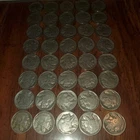ROLL Full Date Buffalo Nickels 1920's & 30's P.D.S  40 Coin Lot Collection WYSYG