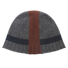 HERMES knit cap Lemaire period 100 cashmere jacquard striped beanie hat