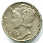 1941-D Silver Mercury Dime !! Full Fasces !