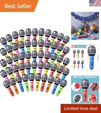 72 Inflatable Microphones - Fun Props for Kids' Karaoke Musical Celebrations