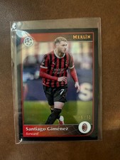 2024-25 Topps Merlin UEFA Black #153 Santiago Gimenez 5/10 AC Milan