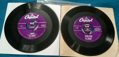 Ray Anthony 2 45 LOT Autumn Leaves / Mr. Anthony's Boogie, Tenderly / Nocturne