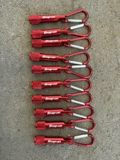 Snap On Tools Racing Flashlight LED Portable Mini Pocket Light Red Anodized