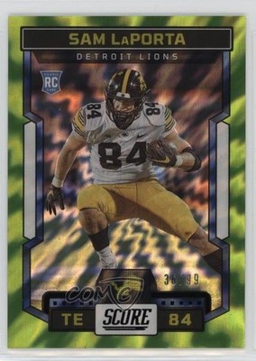2023 Score Rookies Electric 36/99 Sam LaPorta #342 Rookie RC 14t4