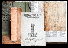 1549 Schweinsleder auf Holzdeckeln folio Bibel-Konkordanz Concordantiae