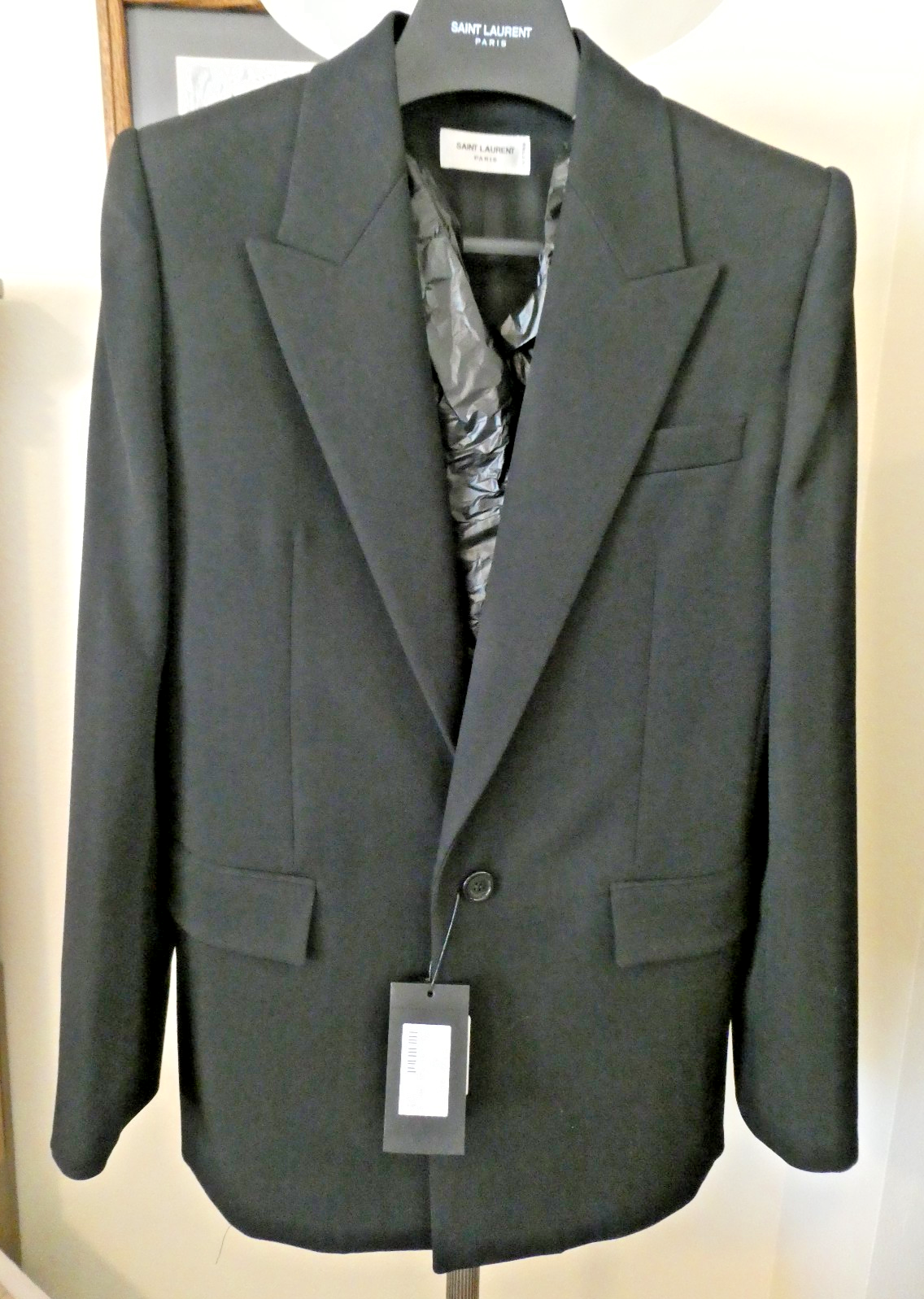 Giacca donna SAINT LAURENT nera F40 Us 8 nuova autentica? UNIFORME