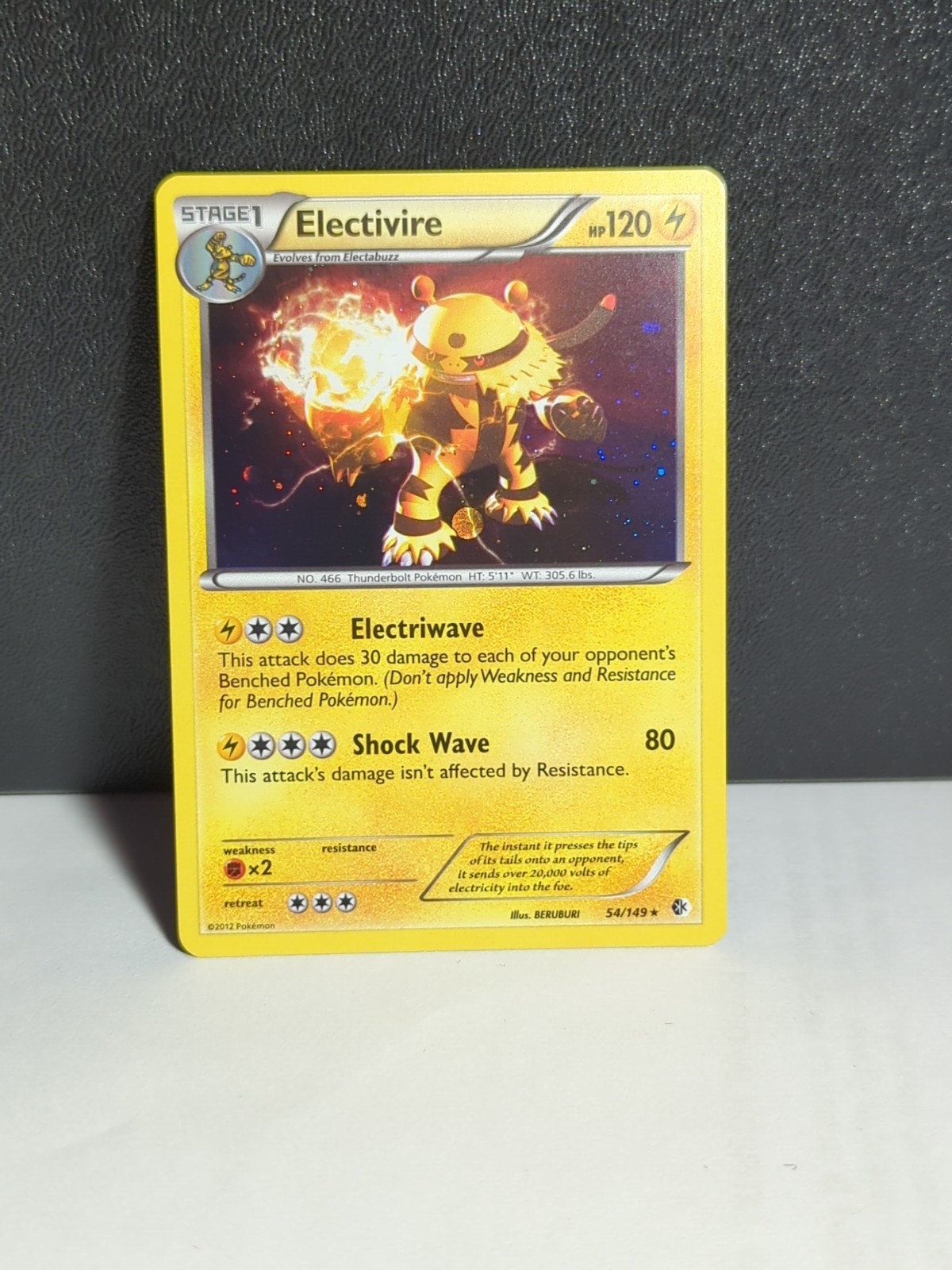 Electivire 54/149 Cosmos Holo Rare Boundaries Crossed Blister Holo NM/LP