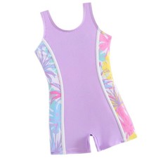 Kids Girls 1 Piece Swimwears Tankini Quick Dry Athletic Swimsuit Bathing Suit