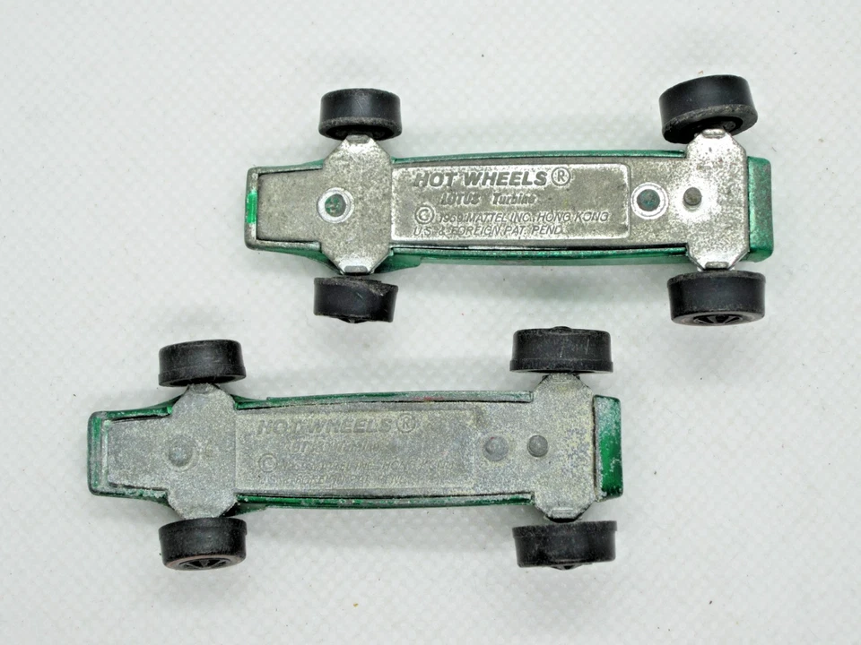 Redline Hot Wheels - Lotus Turbine Lot of 2 - Green (Lighter & Darker) - Image 4 of 4