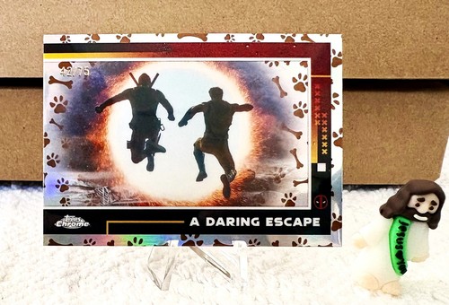 2025 TOPPS CHROME MARVEL DEADPOOL WOLVERINE DARING ESCAPE DOGPOOL REFRACTOR /75