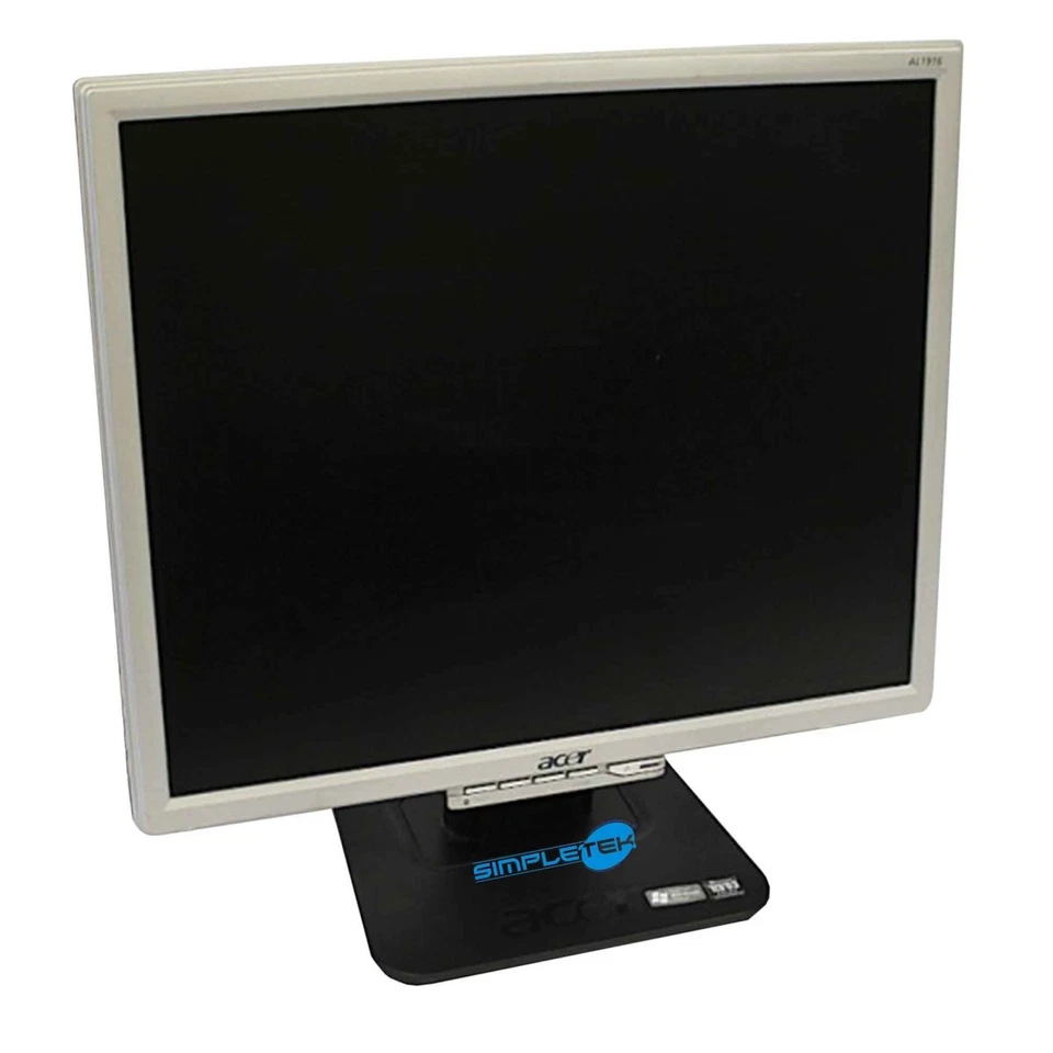 Acer AL1916Ns Monitor 19 " 5:4 Screen Panel Square VGA Vesa Computer DVR - Image 3 of 4