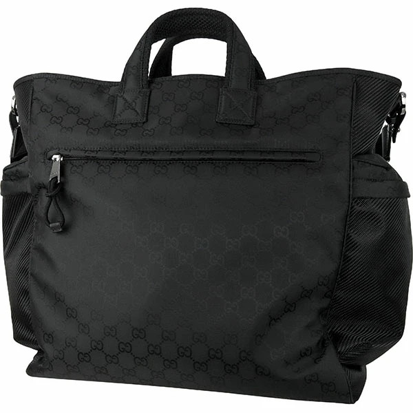 Auth GUCCI Large tote GG nylon 818962 Black Handbag Shoulder bag