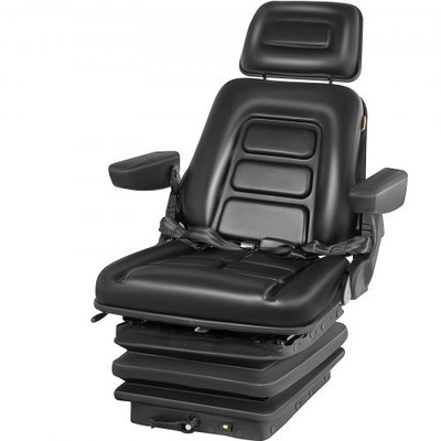 NEW LOW PROFILE SUSPENSION SEAT w/ARMREST DOZER BACKHOE TRACTOR SKIDSTEER