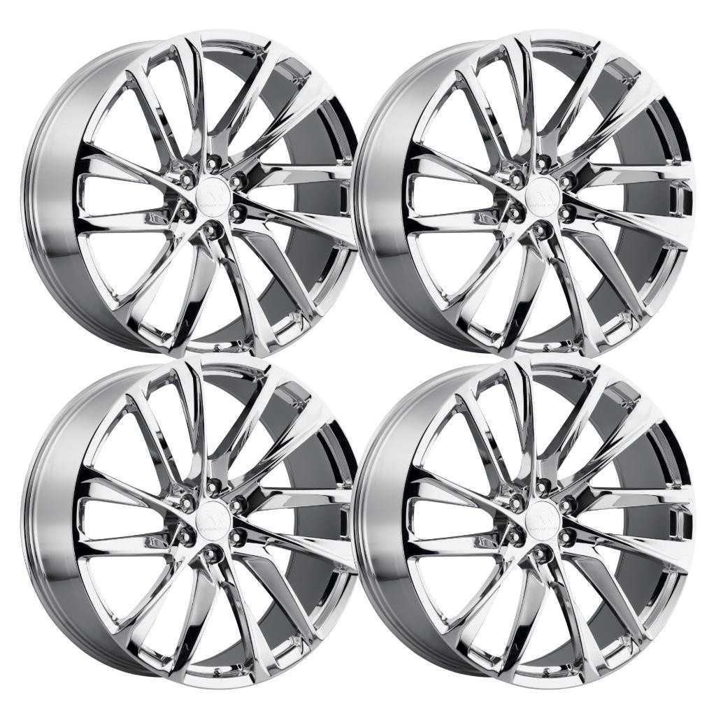 (Set-4) Replica Tech RT-24 24x10 6x139.7/6x5.5 28mm Chrome Wheels Rims 24 Inch