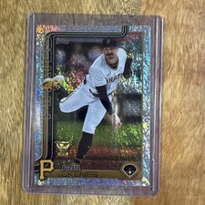 2025 Topps Series 1 Exclusive Fun Celebration Confetti Foil Parallel Paul Skenes