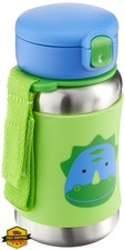 Skip Hop Toddler Sippy Cup Dino Stainless Steel Straw Bottle