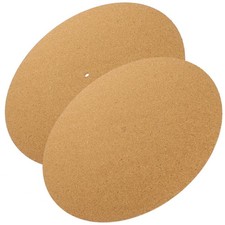 2pcs Turntable Mat Vinyl Record Protective Mat Cork Turntable Slipmat Supply
