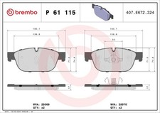 Bremsbelagsatz Vorne Teves-System für Peugeot 308 CC 4B I 4A 4C 508 8D ab 11->