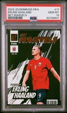 2022 PANINI DONRUSS FIFA NET MARVELS #17 ERLING HAALAND PSA 10