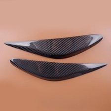 1 Pair Carbon Fiber Headlight Eyelid Cover Trim Fit for Nissan Altima 2013-2015