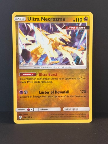 Ultra Necrozma 164/236 Cosmic Eclipse Rare Reverse Holo Lightly Played