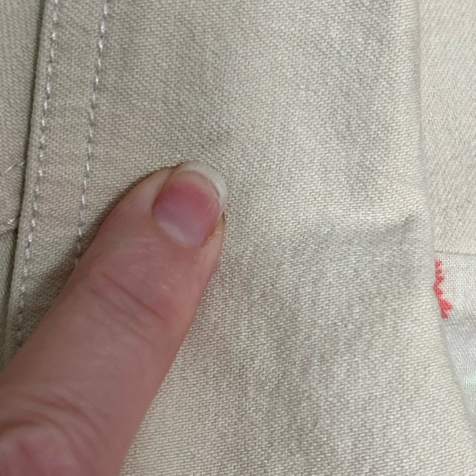 Denim & Co Jacket Size Cream Embroidered Cuffs Casual Chic Cowgirl Rodeo Western - Изображение 4 из 4