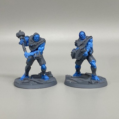 2 Super Mutants Nightkin Fallout Wasteland Warfare Wargame Miniaturen (Resin)