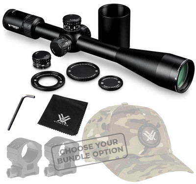 Vortex Optics Golden Eagle HD 15-60x52 SCR-1 MOA Riflescope w Rings Bundle