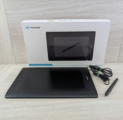 Huion H610 Pro Graphics Drawing Pen Tablet Rechargeable Stylus Box Mac Windows