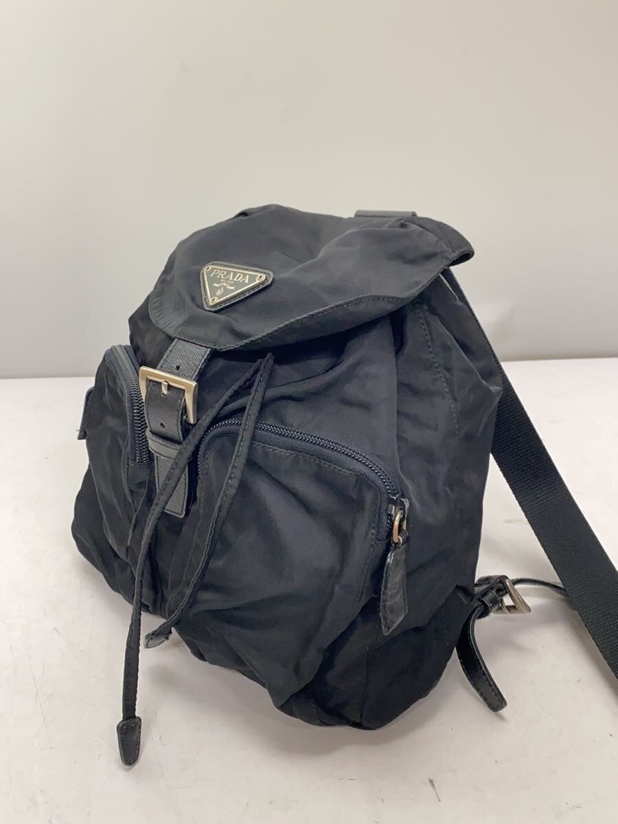 PRADA Backpack Nylon Black Solid From Japan Prada - image 2