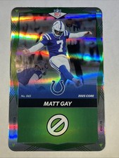 2025 NFL UNO Elite Football Foil SP MATT GAY GREEN Colts #065