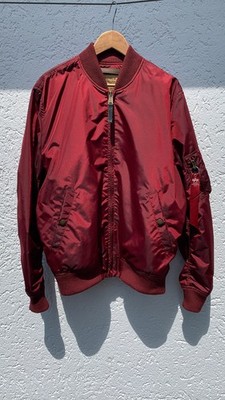 Alpha Industries MA-1 TT Jacke Herren  Gr. XL rot burgundy neuwertig