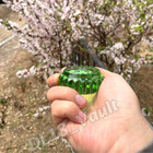 Rolex Triplock Italian Green Glass Paperweight Crystal Moon Cake Salviati — photo 2