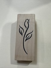 Denami Design Rubber Stamps LONG STEMMED ROSE GARDEN FLOWER 2252