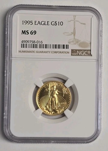 1995 1/4 OZ $10 Gold American Eagle NGC MS69 SKU02