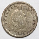 1858 H10C Seated Liberty Silver Half Dime - RAW - Nice Original Coin