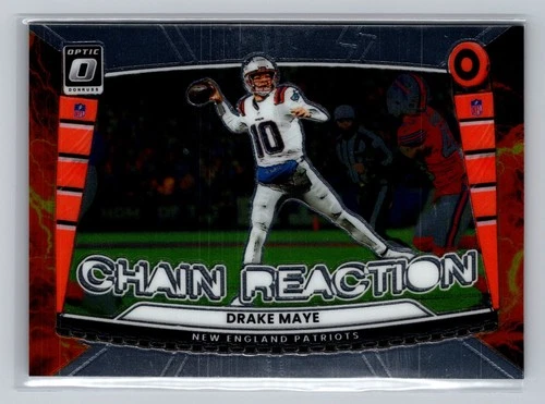 Drake Maye #9 2025 Panini Donruss Optic Chain Reaction - Patriots