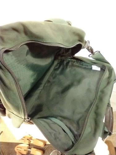 Vintage Lands End Briefcase Luggage Travel Bag Suitcase Green - Picture 9 of 12
