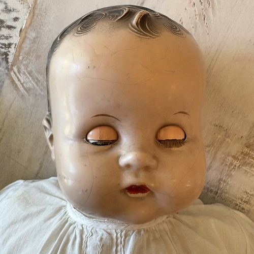 Muñeca bebé Plassie ideal 21" RARA de colección años 30 o 40 - Imagen 10 de 24
