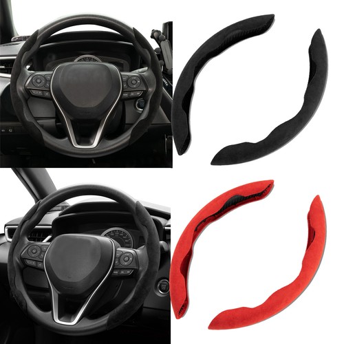 For Toyota RAV4 Hilux Corolla Car Steering Wheel Booster Cover Suede Anti-slip - Picture 2 of 15