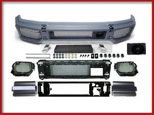 Kit completo de cubierta de parachoques G63 Kit de carrocería G-Wagon G65 1990-2018 G500 G550 G55 Foto 4 de 4