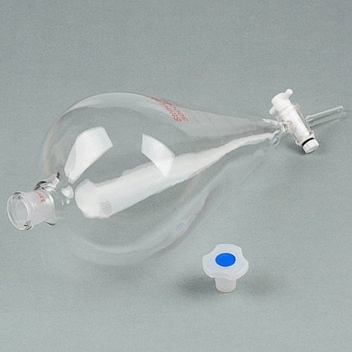 Heavy Wall 3000 ml Glass Separatory Funnel with 24/29 Joints - Lab Essential - Picture 7 of 10