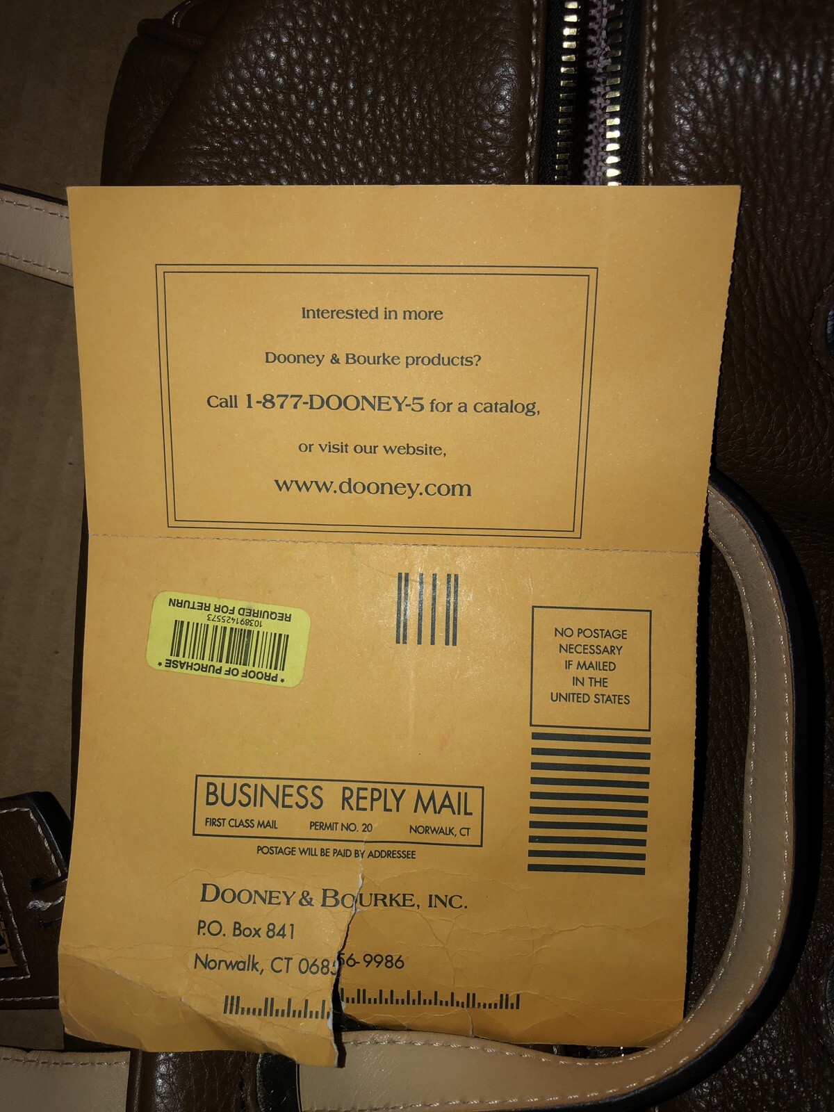 DOONEY BOURKE Zip Zip Grommet Satchel model 2P869 eBay