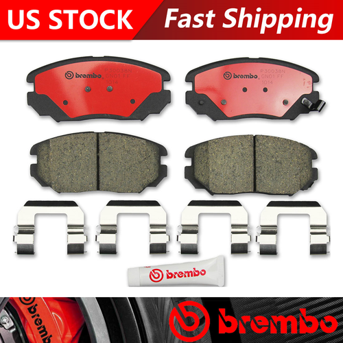 Fits 2007-2010 Hyundai Sonata Front Ceramic Brake Pads - Brembo Premium ...