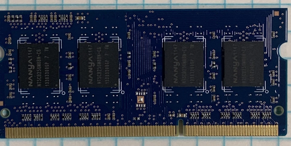 Nanya 4GB (2X2gb) DDR3 Memory SO-DIMM 204pin PC3-10600S 1333MHz SODIMM - Image 3 of 3