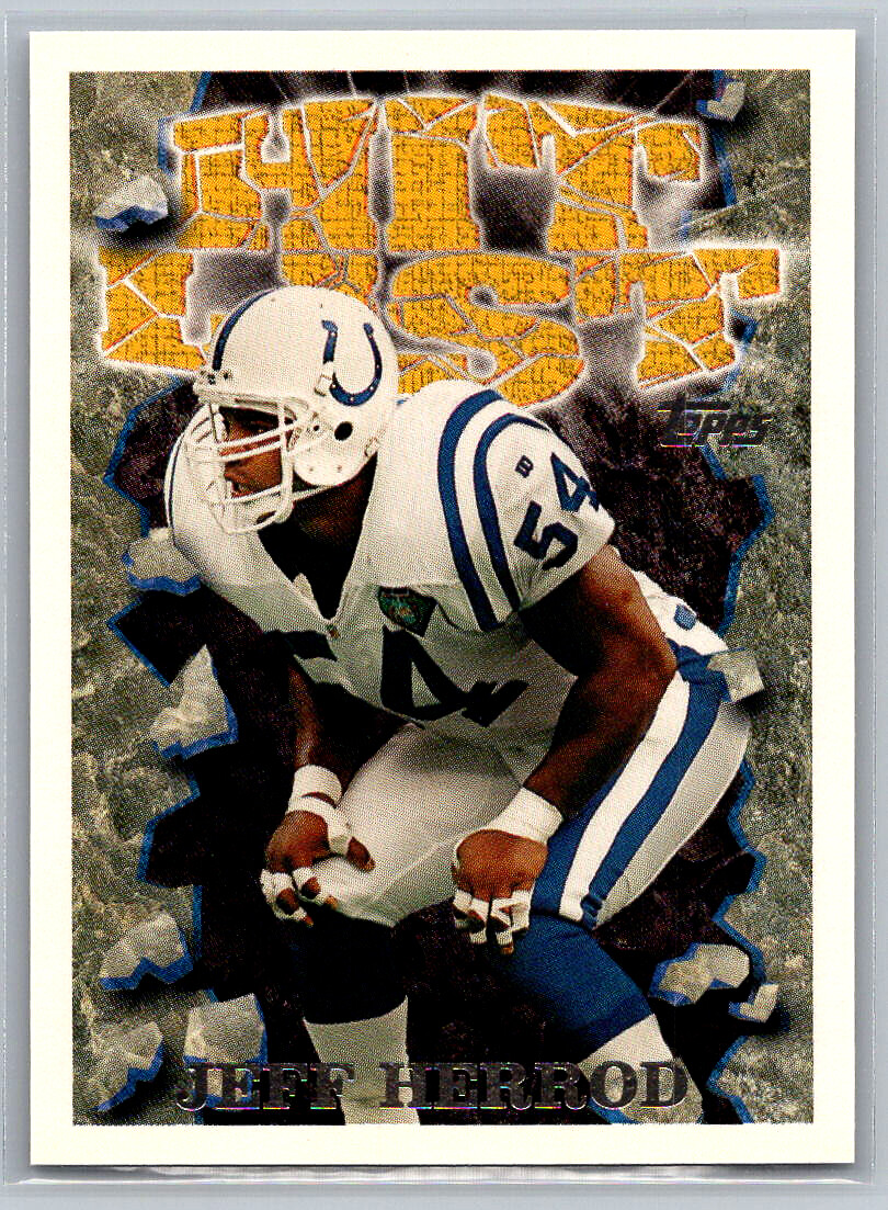 # 9 Jeff Herrod Indianapolis Colts 1995 Topps "HIT LIST