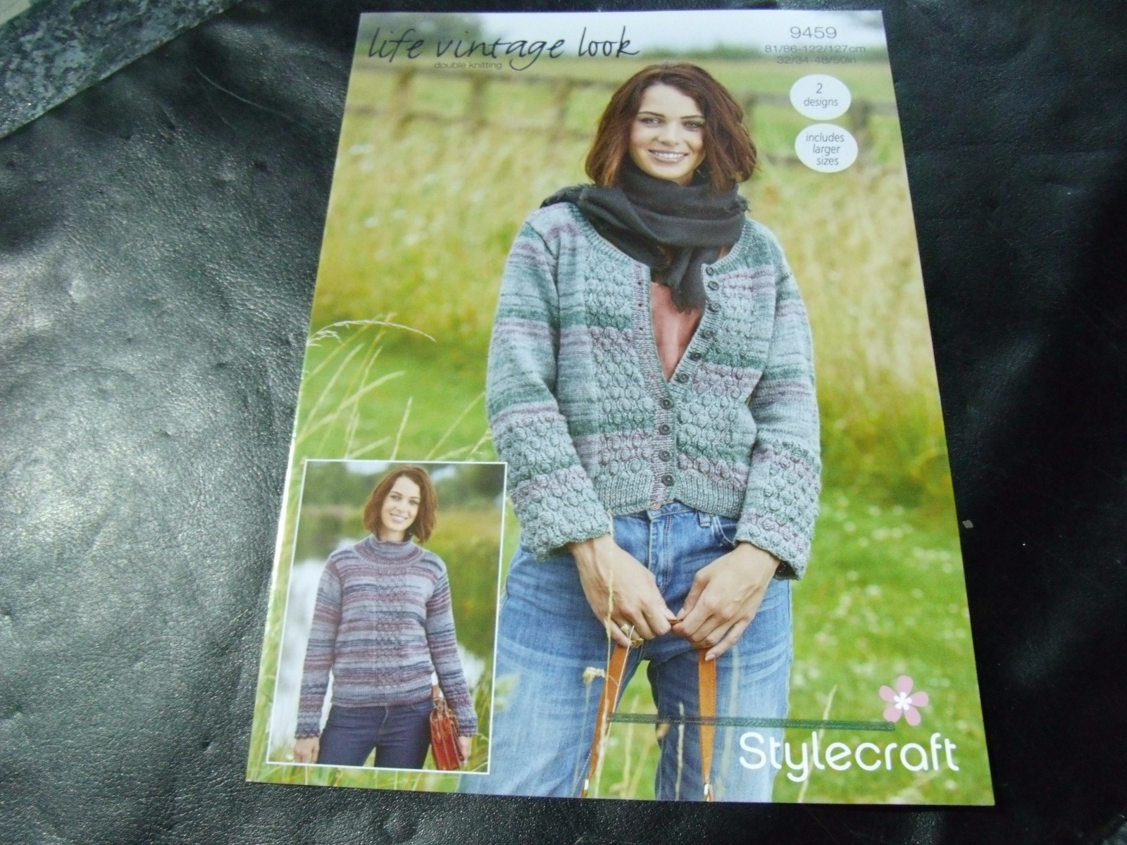 Stylecraft Double Knitting Pattern 9459 (2 Designs) Sweater and Cardigan