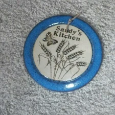 Hot Plate -Ceramic Pottery   - Sandy's Kitchen - O'Keane Pottery - Mint