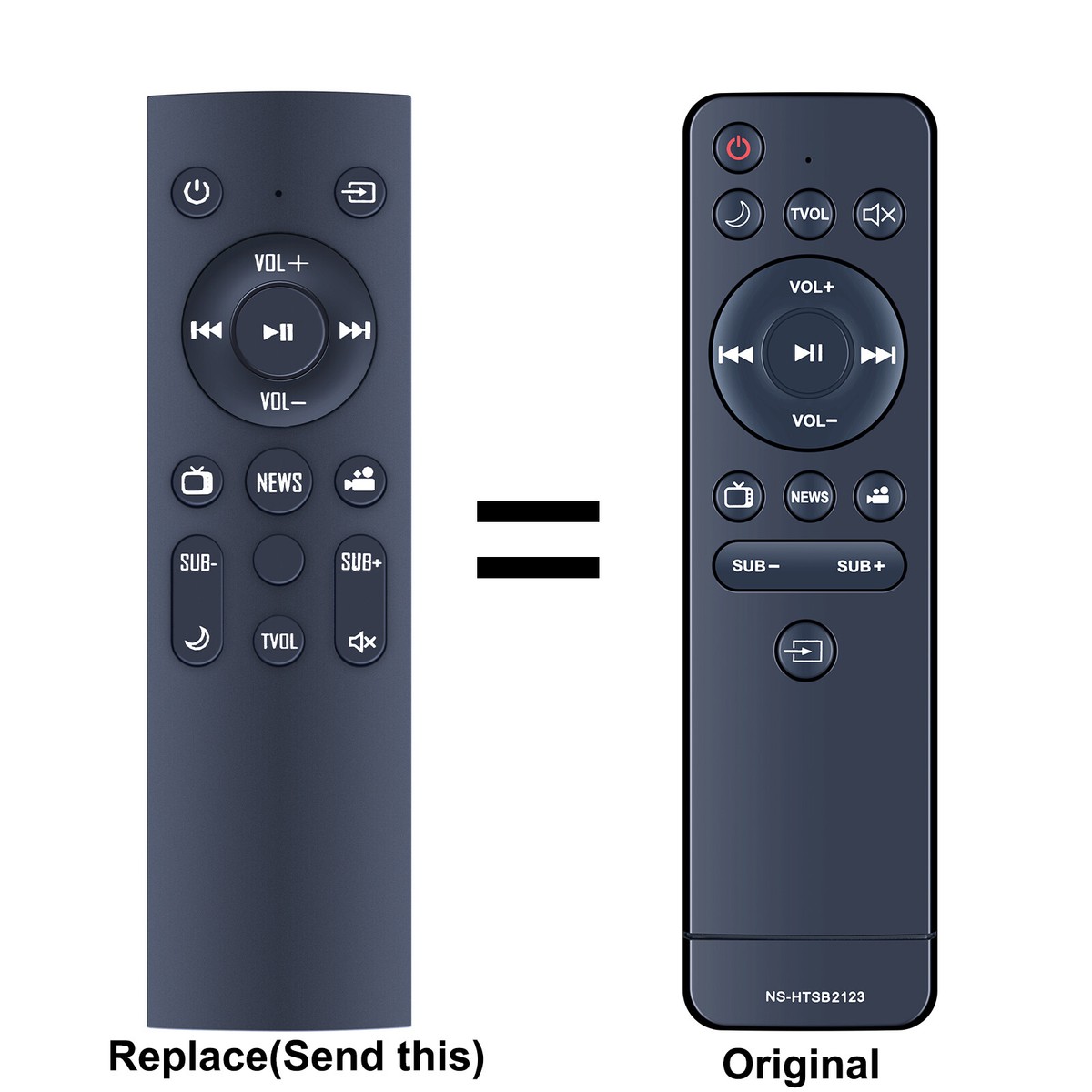 Generic Replacement For Insignia Soundbar Remote