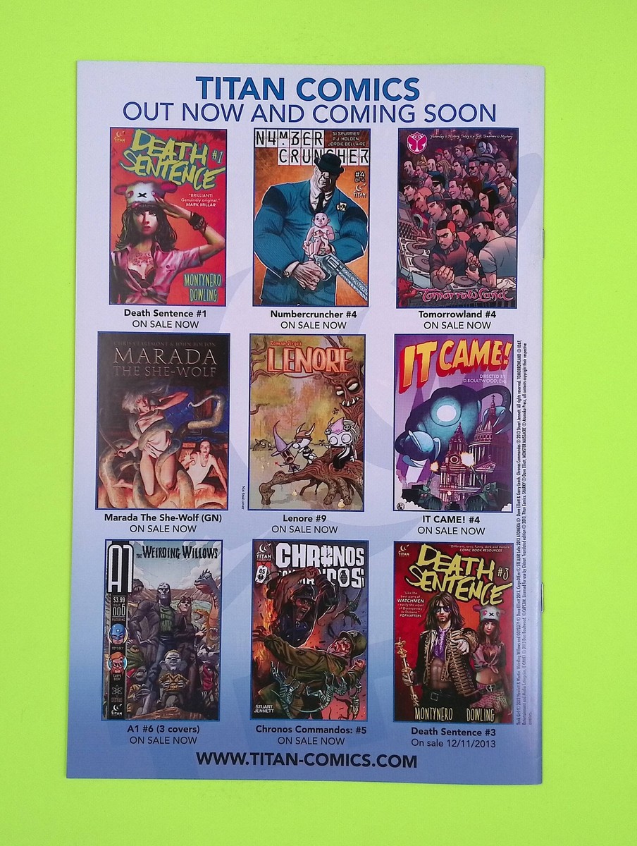 Death Sentence #2 2013 Titan Comics High Grade Comic Book J2-104